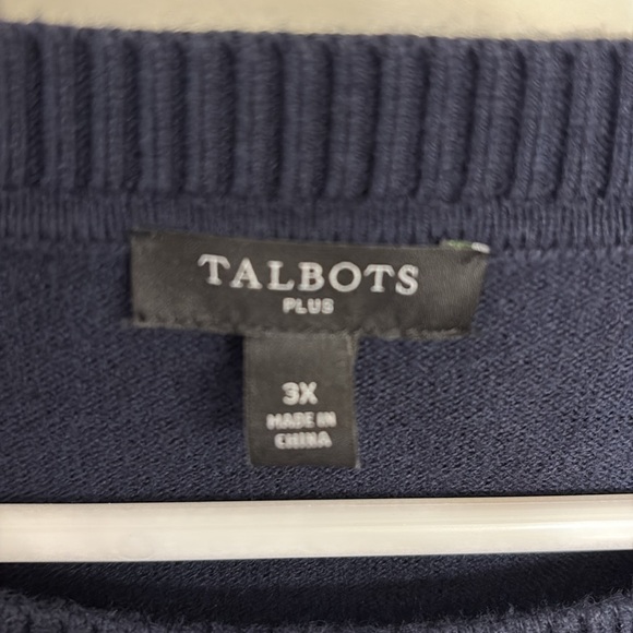 Talbots Sweater with Butterfly and Flower detail - 3X - Picture 3 of 7